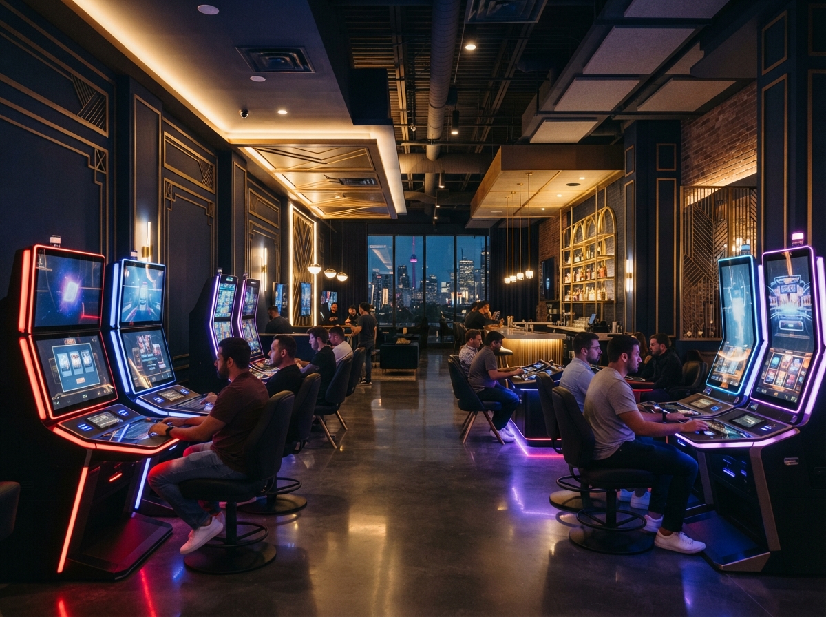 Toronto-style premium gaming venue interior