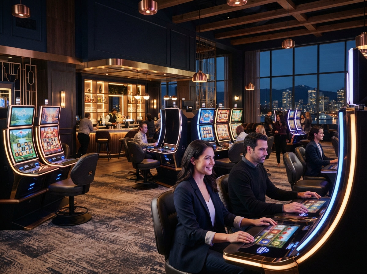 Vancouver-style modern gaming venue interior
